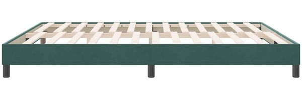 vidaXL Bettgestell ohne Matratze Dunkelgrün 180x210 cm Samt 4101370 Bild 6