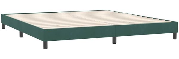 vidaXL Bettgestell ohne Matratze Dunkelgrün 180x210 cm Samt 4101370 Bild 2