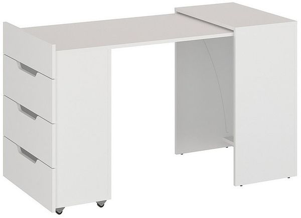 KOMTO Schreibtisch KOMTO Schreibtisch mit Stauraum – PC Tisch, Tisch FOLDY 128x60x75 cm