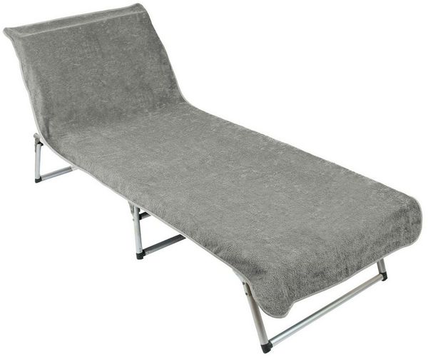 ZOLLNER Strandtuch, Mikrofaser (1-St), 75x215 cm, 100% Baumwolle, Liegenbezug für Sonnenliege