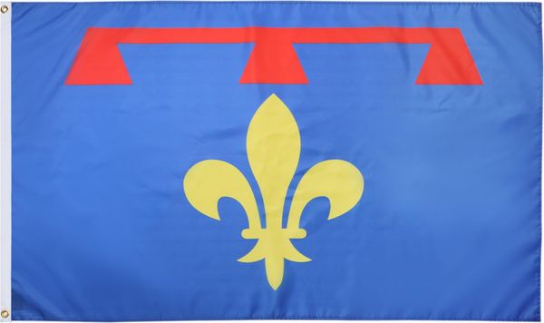 AZ FLAG - Flagge Provence Nouveau - 150x90 cm - Provence Nouveau Fahne 100% Polyester mit Messing-Ösen - 110g