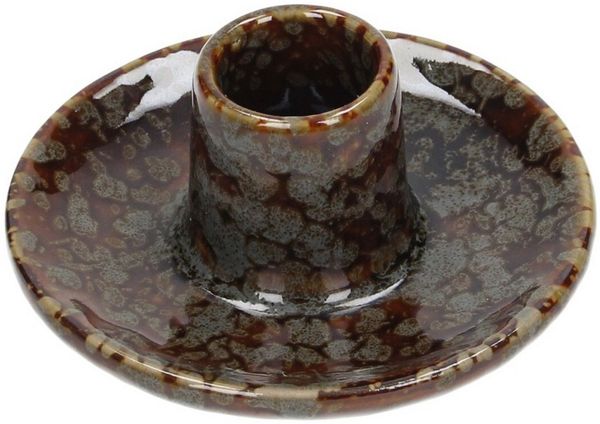 Dekoria Leuchter Single 9x6 cm brown