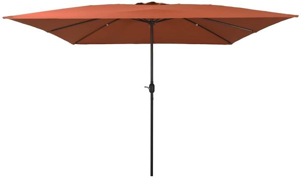 vidaXL Garten-Sonnenschirm Terrakotta 295 x 295 x 245 cm 42003657