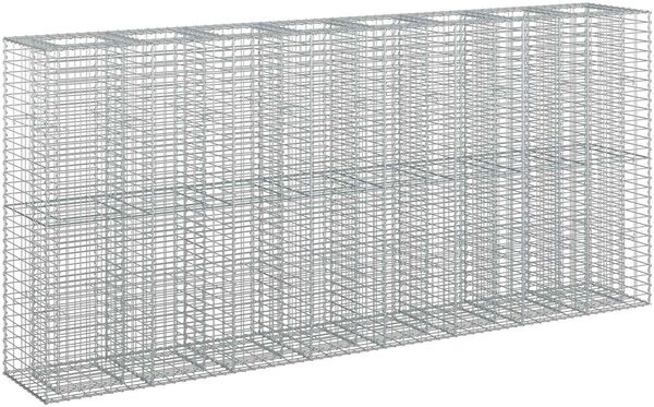 vidaXL Gabionen Hochbeet 4 pcs Silber 330 x 50 x 150 cm 3422236 Bild 2