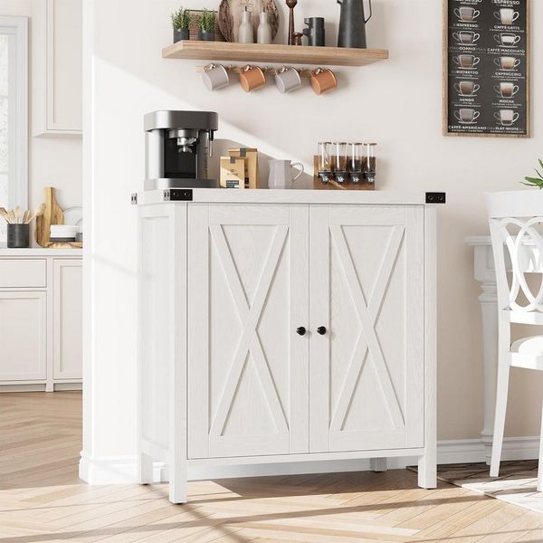 GarveeMore Unterschrank Sideboard Küchenschrank mit Arbeitsplatten, mit Türen, Küchenbuffetschrank, 40 x 80 x 80 cm