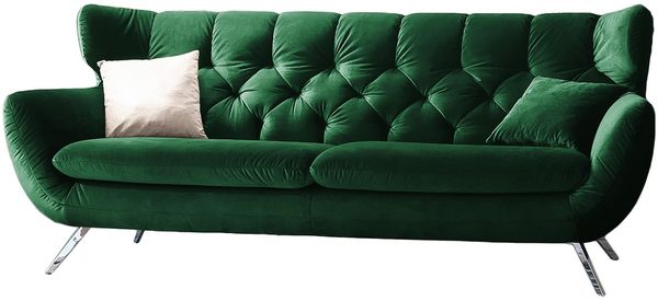 KAWOLA Sofa CHARME 2-Sitzer Velvet smaragd 94 x 95 x 175 cm Bild 3
