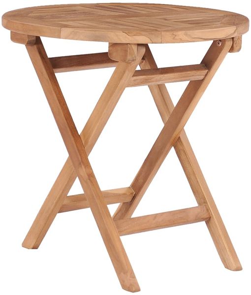 vidaXL Gartentisch Klappbar 45 cm Massivholz Teak 48976