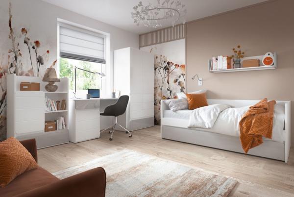 Wrasenschrank KVANTUM 60x32,5x50cm Korpus- & FrontFarbe: graphit matt / eiche artisan (Q-W8/60)