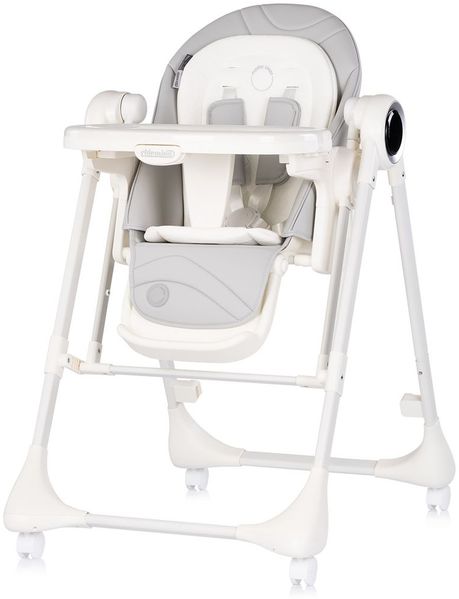 Chipolino Hochstuhl Master Class 2 in 1 elektrisch Babyschaukel Fernbedienung hellgrau