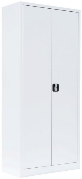 Stahl-Aktenschrank Metallschrank abschließbar Büroschrank Stahlschrank Weiß 1800 x 800 x 383 mm 530337