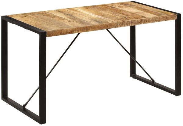 vidaXL Esstisch 140x70x75 cm Massivholz Mango 247420