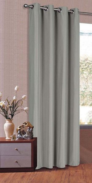 Gardinenbox Gardine, Ösen, blickdicht, Schal Matt unifarben Microsatin Micofaser-Gewebe 20405
