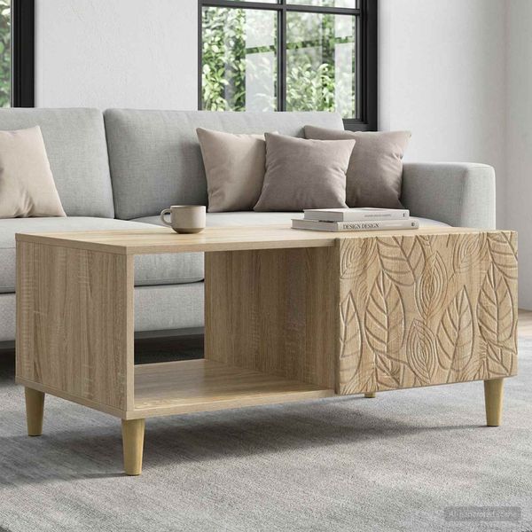 vidaXL Couchtisch Sonoma-Eiche 90 x 50 x 40 cm Holzwerkstoff 895187