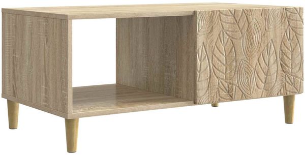 vidaXL Couchtisch Sonoma-Eiche 90 x 50 x 40 cm Holzwerkstoff 895187
