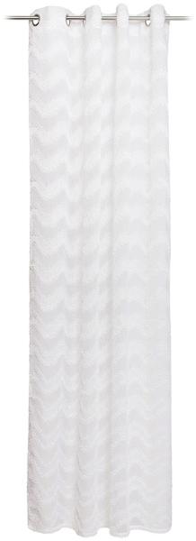 Gözze 'WAVE' Ösenvorhang, 100% Polyester weiß, 140x245 cm
