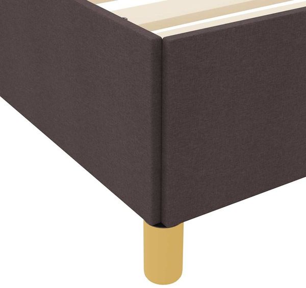 vidaXL Bettrahmen mit Matratze Dunkelbraun 180 x 200 cm Stoff 3398958 Bild 10