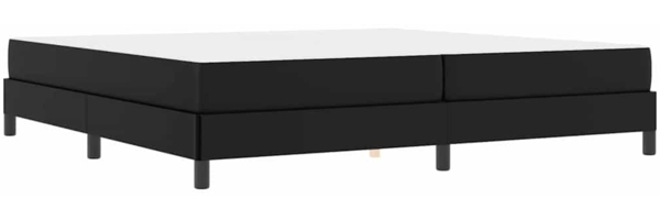 vidaXL Bettrahmen mit Matratze Schwarz 200 x 200 cm Stoff 3398648