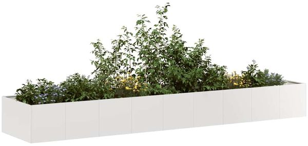 vidaXL Pflanzkübel 360x80x40 cm Edelstahl 860770