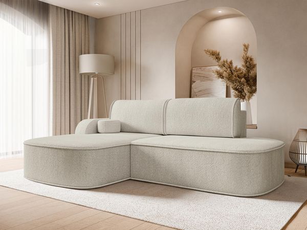 Ecksofa Koro (Farbe: Coral 65, Seite: Links)