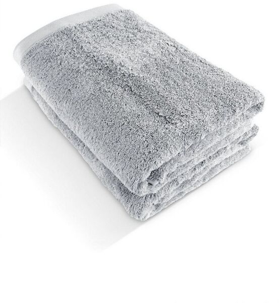 herzbach home Duschtücher Pura 70x140 cm, (2-St), 550g/m², Premium-Qualität, 100% Baumwolle, einfarbig