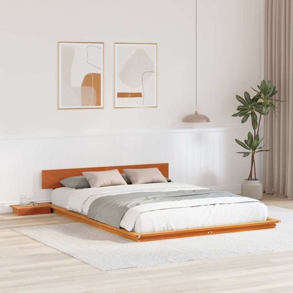 vidaXL Bettgestell Braun 150 x 200 cm Holz 872397