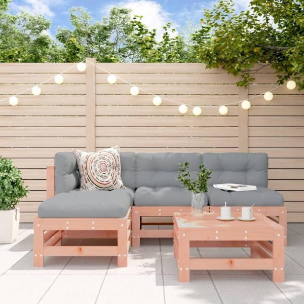 vidaXL 5-tlg. Garten-Lounge-Set Massivholz Douglasie 3186562