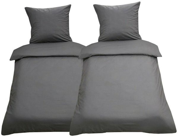 Visaggio Bettwäsche Baumwolle 135x200, 155x200, 155x220, 200x200, 200x220 oder 240x220, Renforcé, 4 teilig, 100% Baumwolle mit Reißverschluss, moderne Bettbezug Set