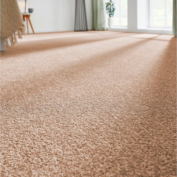 Andiamo Teppichboden Kräuselvelours Ines, rechteckig, Höhe: 8,5 mm, Uni Farben, Breite 400 cm, strapazierfähig & pflegeleicht