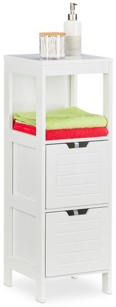 Relaxdays Badezimmerschrank weiß