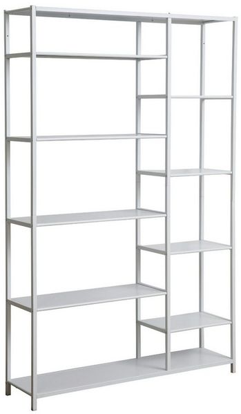 SVITA Regal CALIR, Metallregal, Bücherregal, Standregal, Büroregal, Weiß