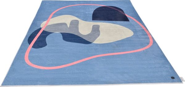 TOM TAILOR HOME Teppich Shapes - FIVE, rechteckig, Höhe: 5 mm, Kurzflor, bedruckt, modernes Design