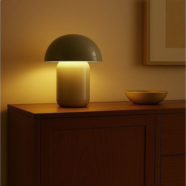 LeGer Home by Lena Gercke LED Tischleuchte Galilea, Dimmfunktion, LED fest integriert, Warmweiß, dimmbar, Ø 20 cm, Metall, Akku Tischlampe, Schalter mit Touchfunktion