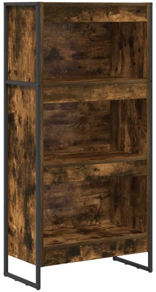 vidaXL Bücherregal Raucharbe 80 x 30 x 155 cm Holzwerkstoff 886392