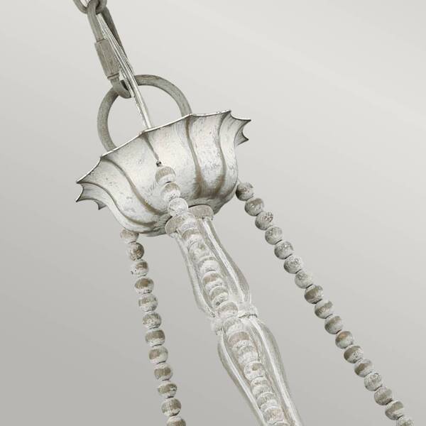 Feiss FE-MARYVILLE3 Kronleuchter Maryville E14 60W Stahl, Holz; grau gewaschen B:48. 3cm Ø48. 3cm dimmbar höhenverstellbar Bild 5