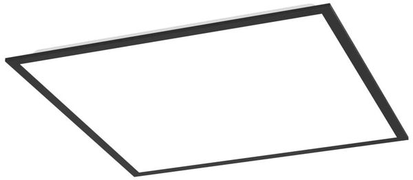 Eglo LED Deckenleuchte Moradillo schwarz 59,5 x 59,5 cm warmweiß-kaltweiß