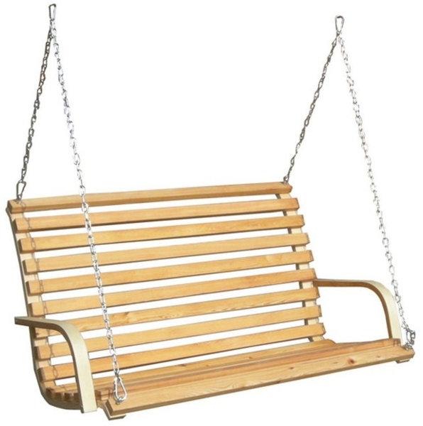 146x100cm Hollywoodschaukel Sitz aus Holz mit Befestigung Bild 4