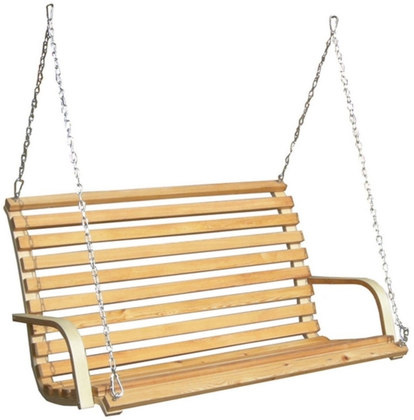146x100cm Hollywoodschaukel Sitz aus Holz mit Befestigung Bild 5