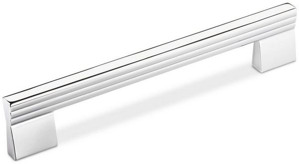 SO-TECH® Möbelgriff Bügelgriff SW76 BA 160 mm Chrom poliert, Griff Schrankgriff Schubladengriff - incl. Schrauben