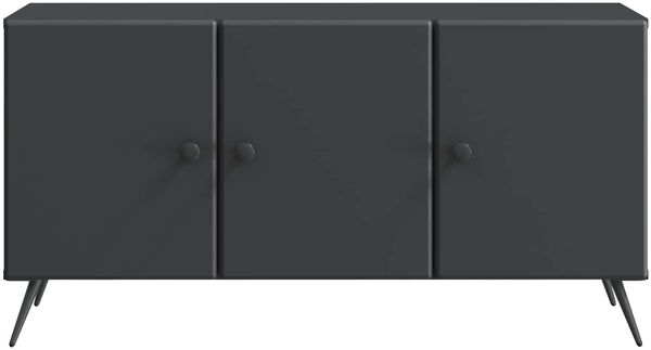 vidaXL TV-Schränk Schwarz 99 x 34,5 x 50 cm Holzwerkstoff 895636 Bild 4