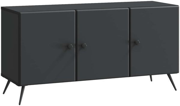 vidaXL TV-Schränk Schwarz 99 x 34,5 x 50 cm Holzwerkstoff 895636
