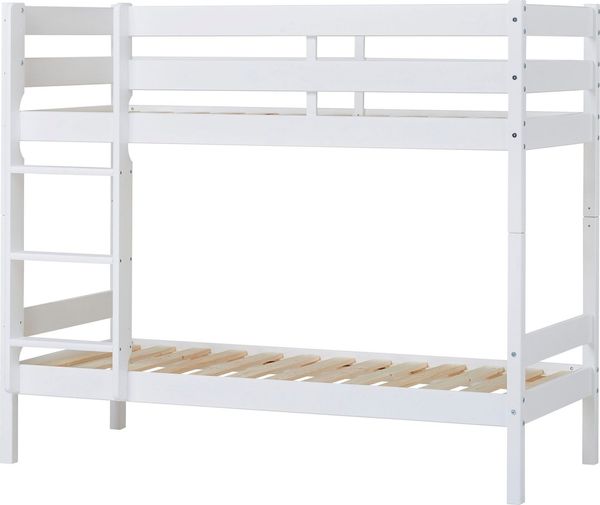 Hoppekids Etagenbett ECO Comfort Kinderbett 90x200 oder 70x160 aus Massivholz in 4 Farben, TÜV, FSC und Nordisches Umweltzeichen – wahlweise mit Matratzen