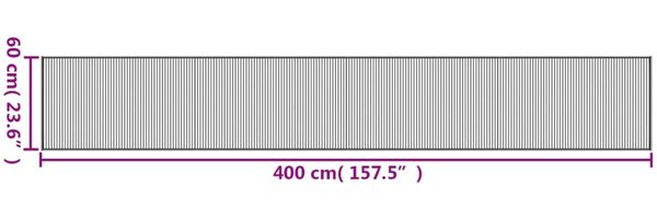 vidaXL Teppich Rechteckig Hell Natur 60x400 cm Bambus 376849 Bild 8