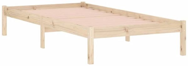 vidaXL Massivholzbett ohne Matratze 100x190 cm Kiefer 822457 Bild 3