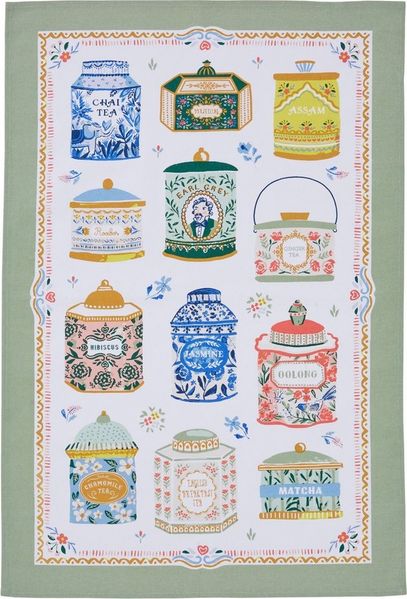 Ulster Weavers Geschirrtuch Tea Tins, (Set, 1-tlg, 1-teilig), 100% Baumwolle 48x74cm Teezeit Küchentuch