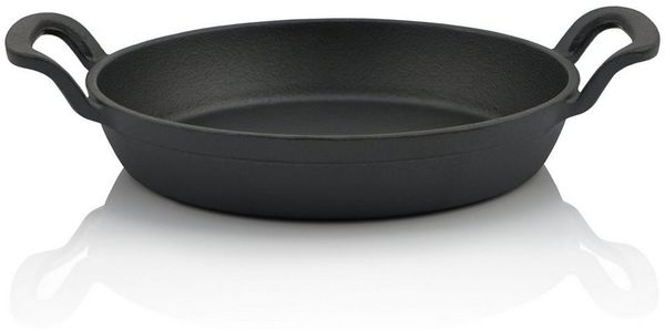BBQ-Toro Servierpfanne Gusseisen Servierpfännchen Set, 1 Stück, Ø 20 cm, rund, Gusspfanne, Gusseisen