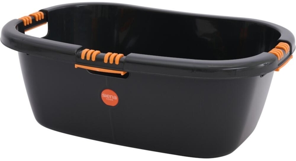 SIENA HOME Wäschewanne "Aversa" 65 cm schwarz mit Softgriff