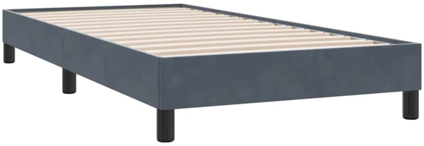 vidaXL Bettgestell ohne Matratze Dunkelgrau 100x210 cm Samt 4101344 Bild 6