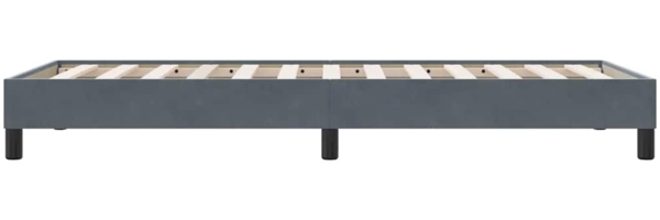 vidaXL Bettgestell ohne Matratze Dunkelgrau 100x210 cm Samt 4101344 Bild 5