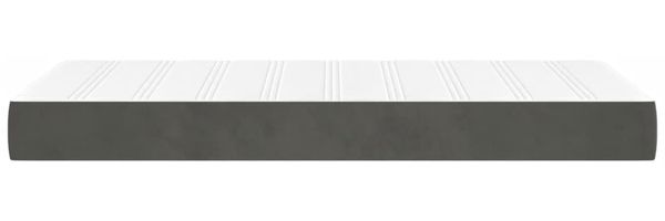 vidaXL Taschenfederkernmatratze Mittel Dunkelgrau 140x210x20 cm Samt 4016583 Bild 4