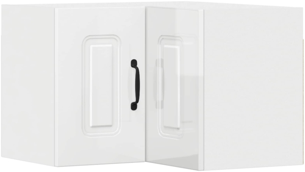 vidaXL Küchenschrank Kalmar Hochglanz Weiß 57 x 57 x 40 cm 884608